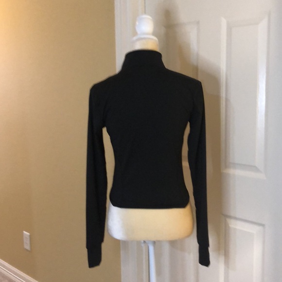 Fashion black mock turtleneck. NWOT - Picture 2 of 3